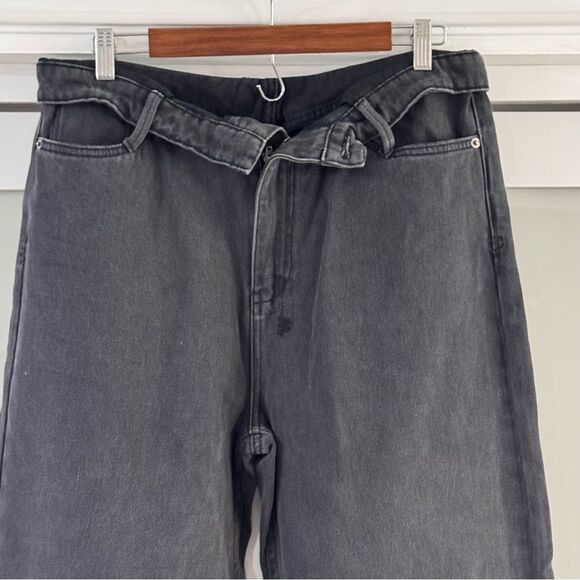 Ksubi Black Undone Playback Navana wide leg jeans sz 31 NWT - Picture 2 of 11